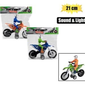 Battery operated scrambler w/sound 21cm