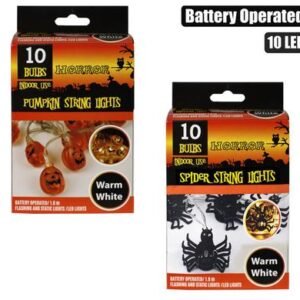 Light fairy led-10xpumpkin & spider 1.8m