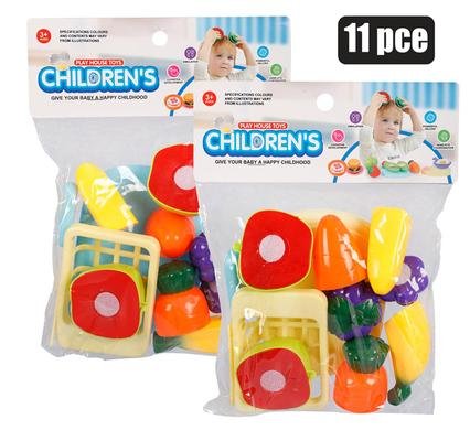 Playset food cutting set 11pc 29x16cm