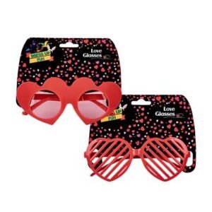 Dress up love glasses asstd