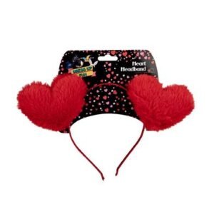 Dress up heart plush headband