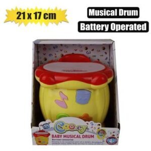 Baby toy edu musical drum b/o 21x17cm
