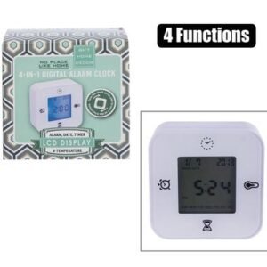 Clock digital 4-func small asstd