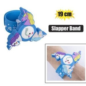 Novelty slap band unicorn bracelet 19cm