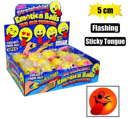 Novelty sticky tongue tugger 5cm flashng