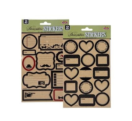 Sticker craft labels assorted