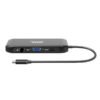 Port USB Type-C 4 x USB3.1|1 x Aux|Micro+SD Card Reader|1 x RJ45|1 x HDMI|1 x VGA|1 x Type-C PD Dock 100W - Black