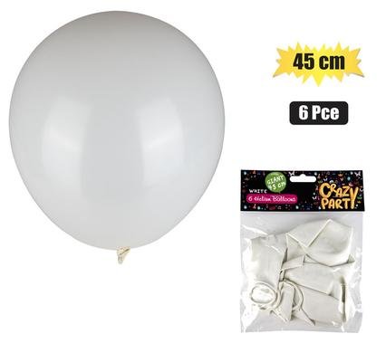 Balloons giant 6pc white f-02