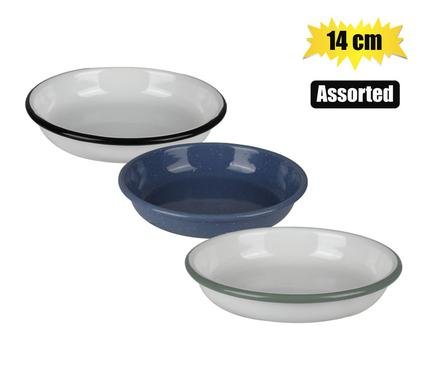 Plate enamel 14cm pasta
