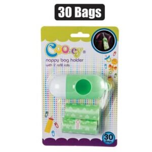 Cooey diaper disposal-bags+dispensr 30's