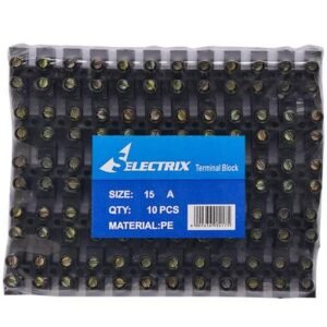 Strip-connect 15amp 12-way black bulk