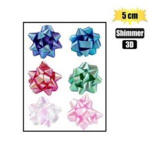 Gift-bow shimmer 3d pattern 5cm