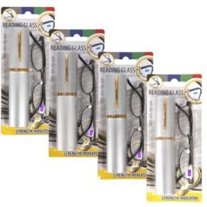 Reading glass rnd frame w/case blister
