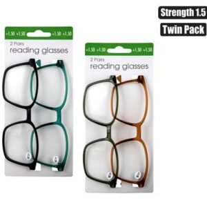 Reading glass twin packs strngth:1.5
