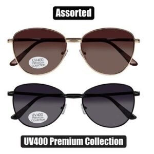 Sunglass pre/lds metal cateye