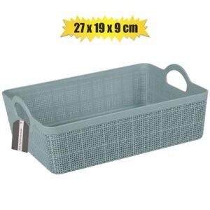 Basket pl mesh design 27x19x9cm