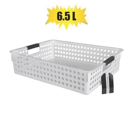 Basket pl circles 34x25x8cm 6,5l