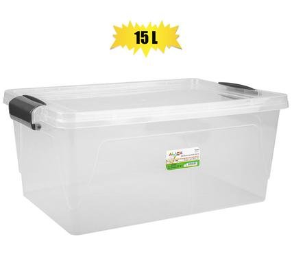Storage box clear 15l 22x42x17cm