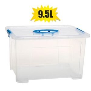 Storage box clear go2 9.5l 33x25x19cm