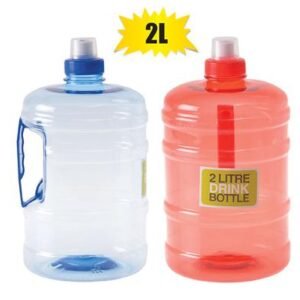 Water bottle pl 2l w/handle