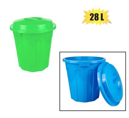 Bucket pl 28l w/lid maxi bin