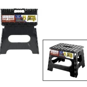 Step stool collapsible 25x21x21cm black