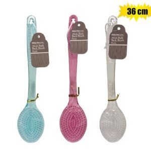 Bath basics bristle brush pl handle 36cm