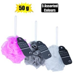 Bath sponge mesh w/rope 50g