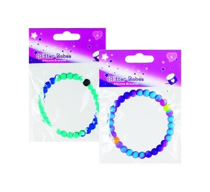 Jewellery bracelet silicone asstd