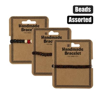 Jewellery bracelet wooden beads asstd