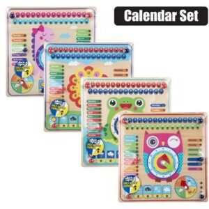 Edu wood activity calendar set 30x30cm